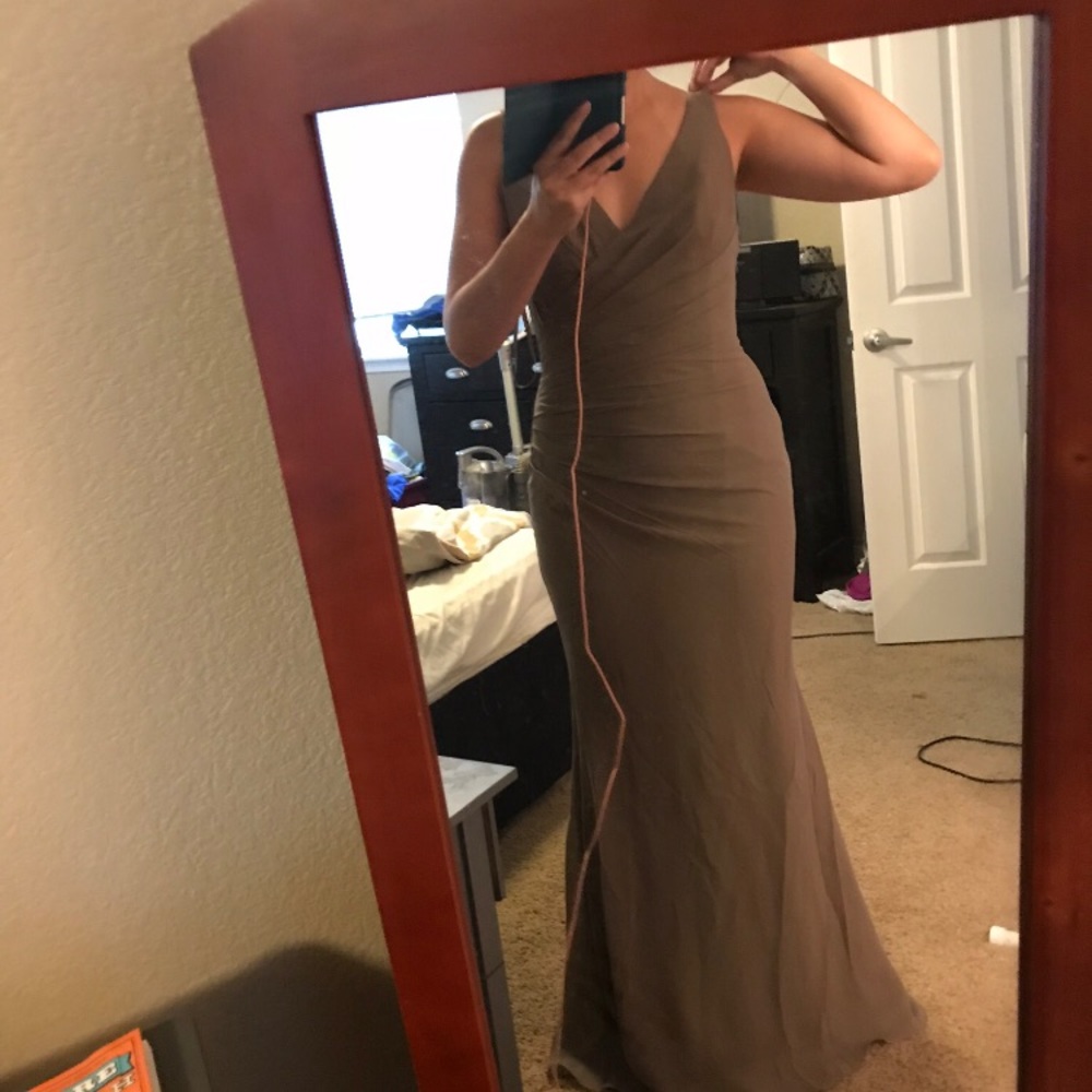 Allure bridesmaid dress size 8 stone color